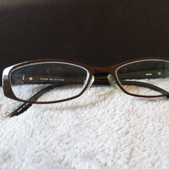 Salsa SA0004 1538 Women's Brown Glitter Eyeglass Frames 51-17-135 - Picture 1 of 8